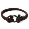 Wholesale Braided Stainless Steel Horseshoe Buckle Men's Bracelet