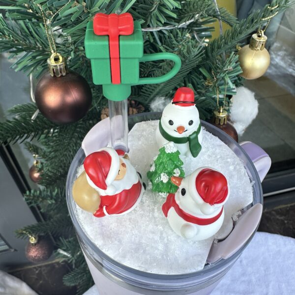 Wholesale Christmas Snowman Full Coverage Large Board Ice King Cup Accessories