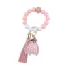 Wholesale Mother's Day Tassel Bracelets with Silicone Keychains