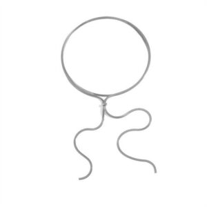 Steel color necklace c213