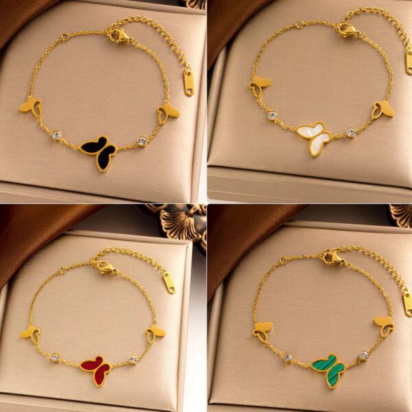 O1CN01yBxziE1Kawizcaw1n__2210860721181-0-cib Wholesale Skeleton Mother-of-pearl Butterfly Titanium Steel Three-dimensional Diamond Bracelet