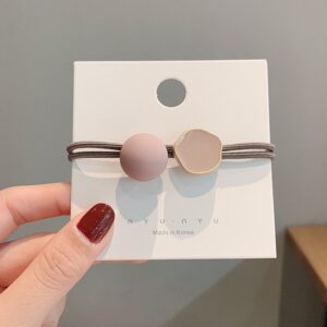 Morandi hair tie 4#Pink ball