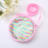 Wholesale Cute Plush Sequin Fabric Single Kids Bag