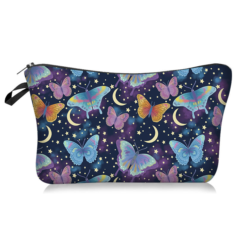 Wholesale Double Sided Printing Cosmetic Bag rtable Travel Bag