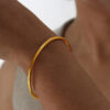 Wholesale Vintage Plain Ring Multi Size Circular Titanium Steel Bracelets