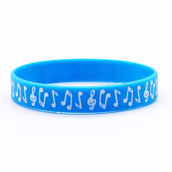 Wholesale Printed Music Notes Music Peripherals Ghana Silicone Bracelet