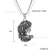 Wholesale Retro Punk Snake Medusa Stainless Steel Necklace