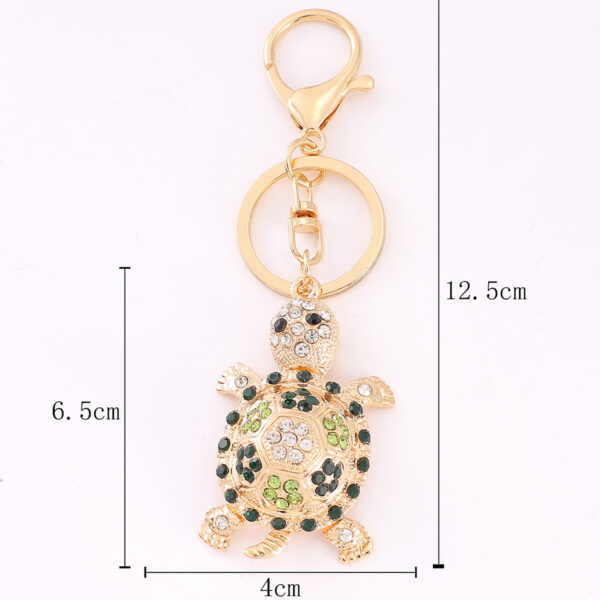 Wholesale Water Diamond Turtle Zinc Alloy Keychains