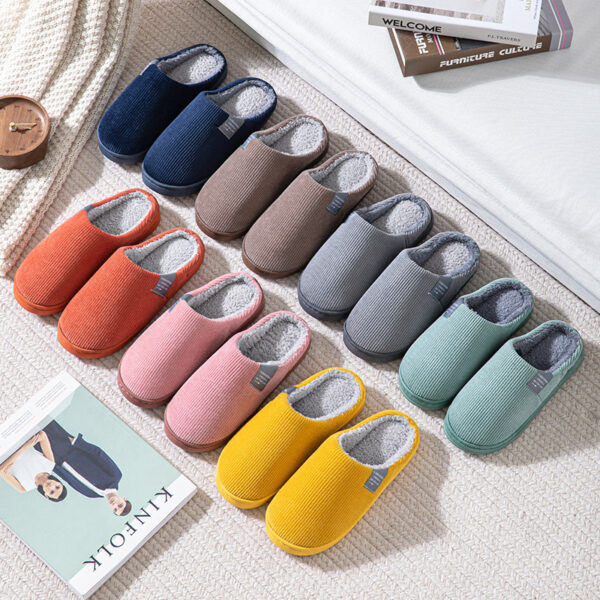 Wholesale Plush Thick Bottom Winter Non-slip Slippers