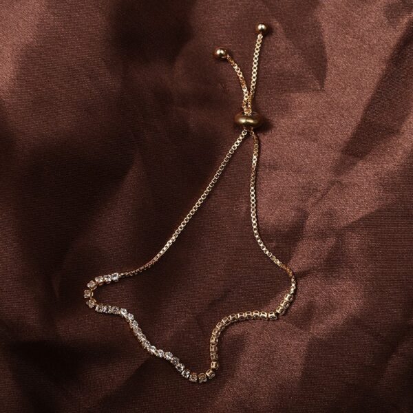 Wholesale Telescopic Rhinestone Claw Chain Adjustable Alloy Bracelet