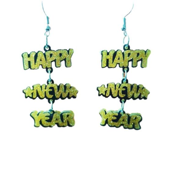 O1CN01yKiFWm1YkvuOK1zO1_2216150023098-0-cib Wholesale Happy New Year English Letters Christmas Acrylic Earrings