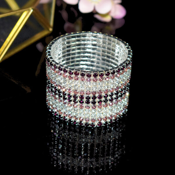 O1CN01yLHAR52ILFqDi7jQv_2212697029269-0-cib Wholesale Stretch Crystal Rhinestone Layered Bracelet Set