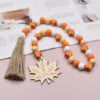 Wholesale of 2023 Thanksgiving Hemp Rope Tassel Wooden Beaded Home Decorative Pendants