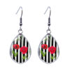Wholesale Flowers Water Drop Glass Earrings