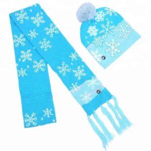 Snowflake Hat Scarf Set