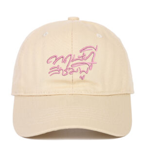 Beige embroidered pink clothes with the same style / Adjustable