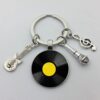 Wholesale Classic Style Vinyl Vintage Gramophone Record Dome Glass Keychain