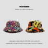 O1CN01yQJFiw1JyTBYWtt1D_2209703131097-0-cib Wholesale Tie-dye Leopard Print Plush Bucket Hat