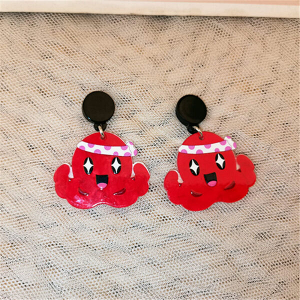 Wholesale Skull Fun Acrylic Earrings