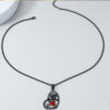Wholesale Halloween Gothic Love Skull Necklace