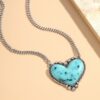 Wholesale Alloy Love Turquoise Necklace