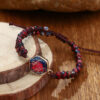Wholesale Natural Stone Hexagram Handwoven Bracelet