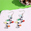 Wholesale Christmas Acrylic Colorful Lantern Ball Original Design Colorful Lantern Pendant Earrings