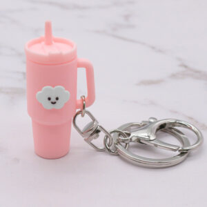 Pink Cloud Keychain