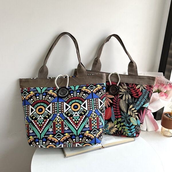 Wholesale Canvas Aztec Pattern Tote Bag