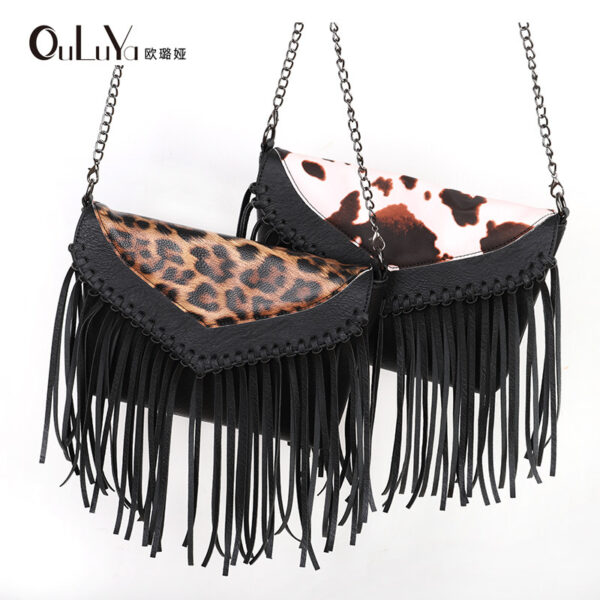 O1CN01yZz6QN1SsouevSBOI_2866032303-0-cib Wholesale PU Stitching Leopard Pattern Tied Tassel Shoulder Bag