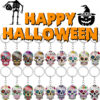 Wholesale Day of the Dead Skull Stainless Steel Keychains