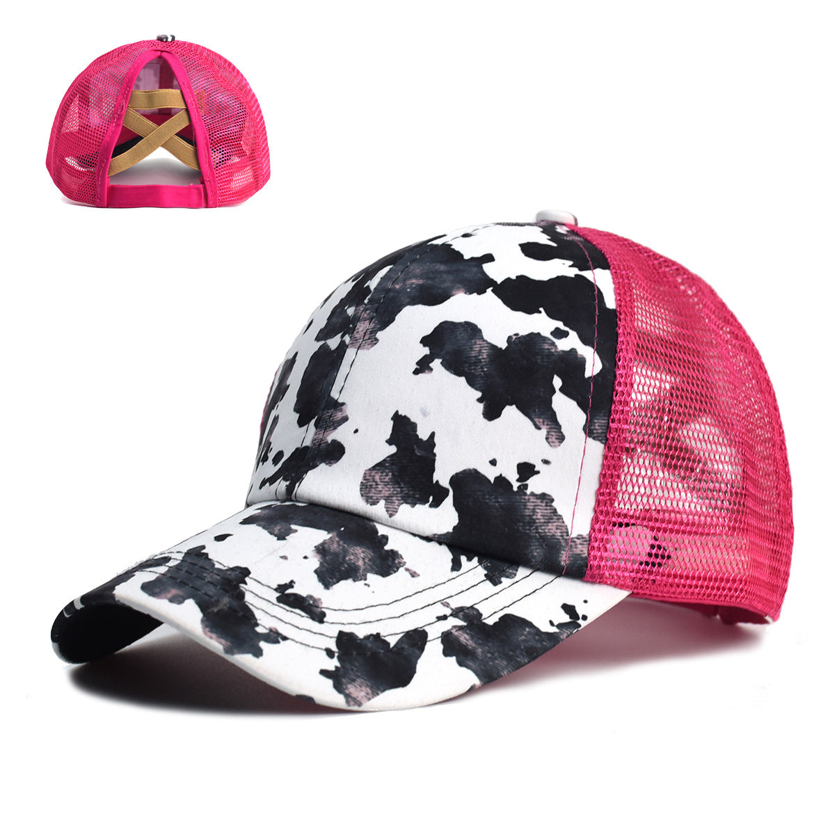 Wholesale nytail Open Sunscreen Breathable Mesh Baseball Cap