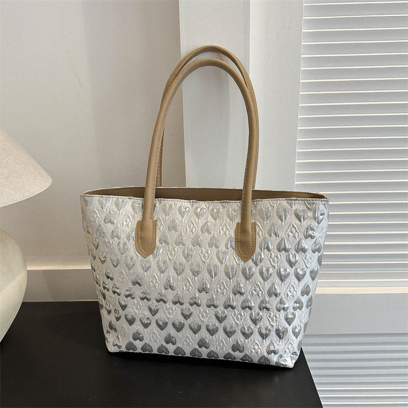 Wholesale Love Leather Large Capacity Tote Bag Handbag