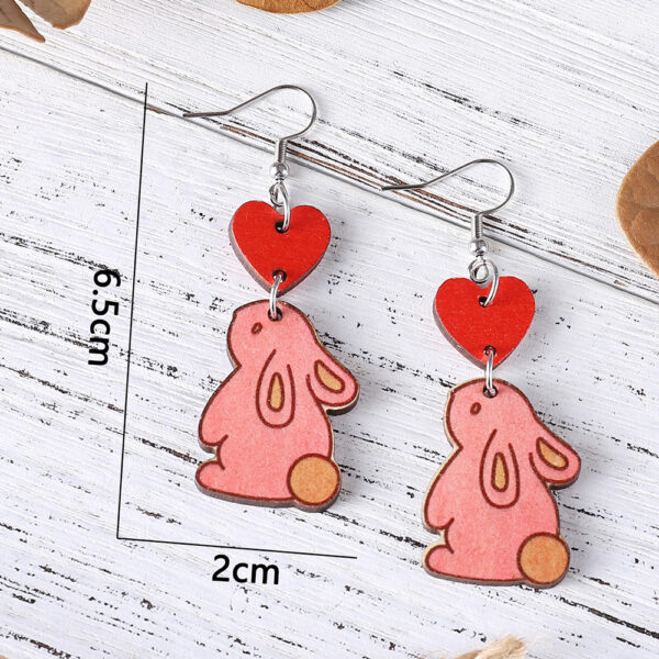 O1CN01ycgjXJ1ZzPxs8tG16_2214986983265-0-cib Wholesale Jewelry Easter Love Bunny Wooden Earrings