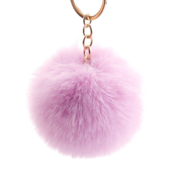Wholesale 7CM Fur Ball Pom Pom Keychain