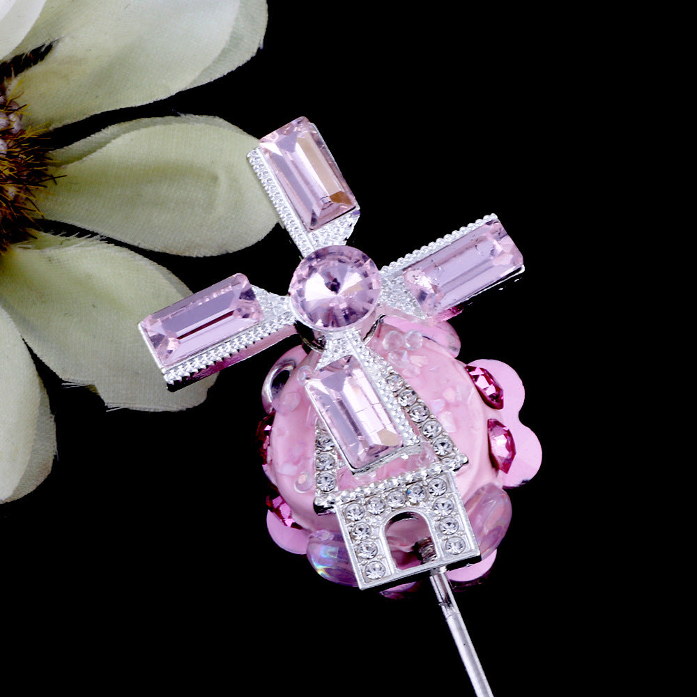Wholesale The Heavy Industrial Castle Windmill Design Is Full of Soft Clay Beads with illed Pens