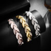 Wholesale Gold Plated Leaf Alloy Bracelet