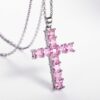 O1CN01yhGFui1ESnnKZHOns_2685160351-0-cib Wholesale Full Diamond Square Zircon Cross Necklace