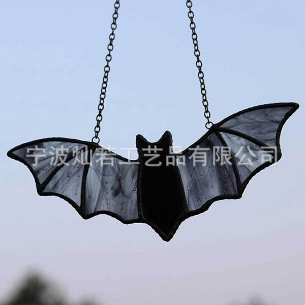 Wholesale Halloween Indoor Colorful Flat Print Acrylic Bat Decoration