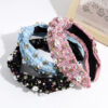 Wholesale Wide Edge Woolen Knotted Headband