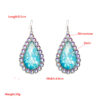 Wholesale Alloy Diamond Resin Pendant Earrings