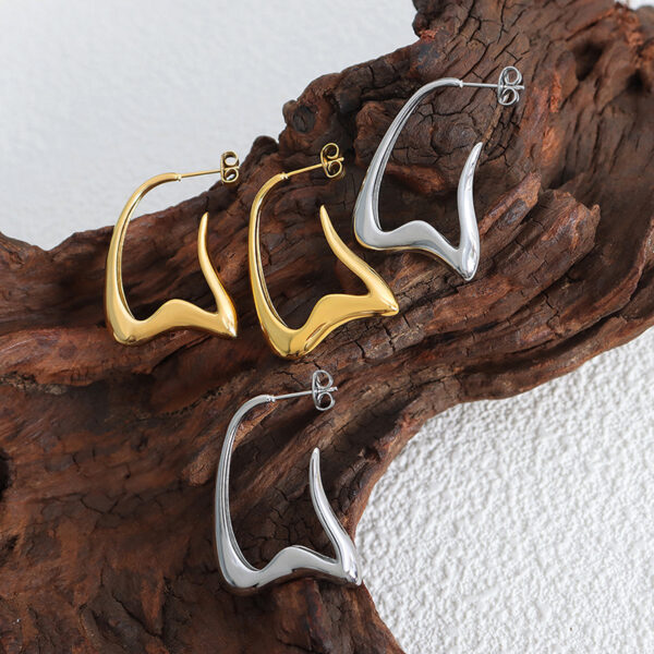 Wholesale Fashion Geometry Gold Plated Earring