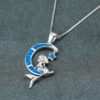 Wholesale Moon Mermaid Alloy Necklaces
