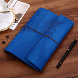 A5 large Kraft paper horizontal line inside page / Blue (Style 2)