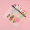 Wholesale Plastic Cartoon Cactus Zipper Document Bag