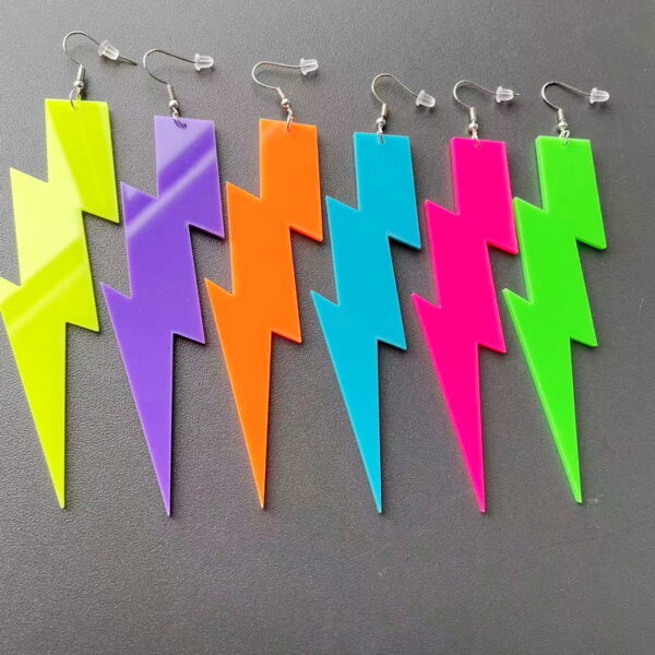 O1CN01yqLqNQ1ZFcIisuWer_1794553165-0-cib Wholesale Multicolor Fluorescent Lightning Acrylic Earrings
