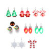 Wholesale LED Light Glow Christmas Plastic Earrings