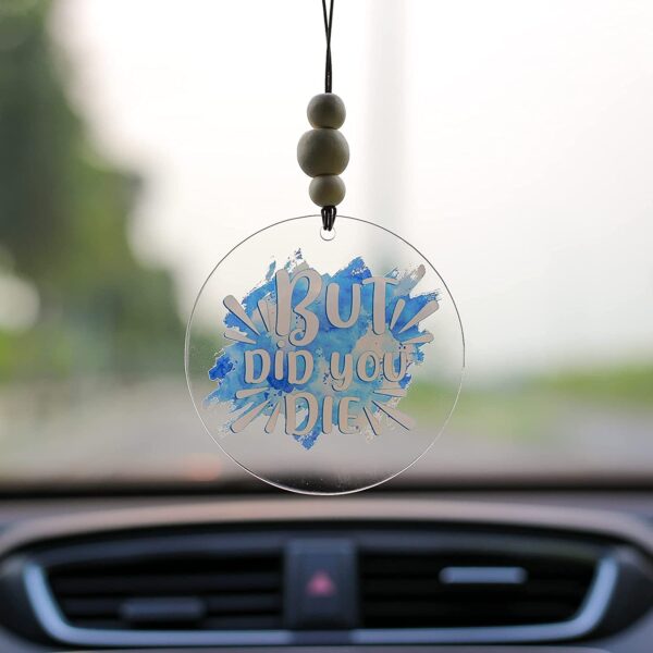 Wholesale Pink Heart Rearview Mirror Beaded Acrylic Car Accessories