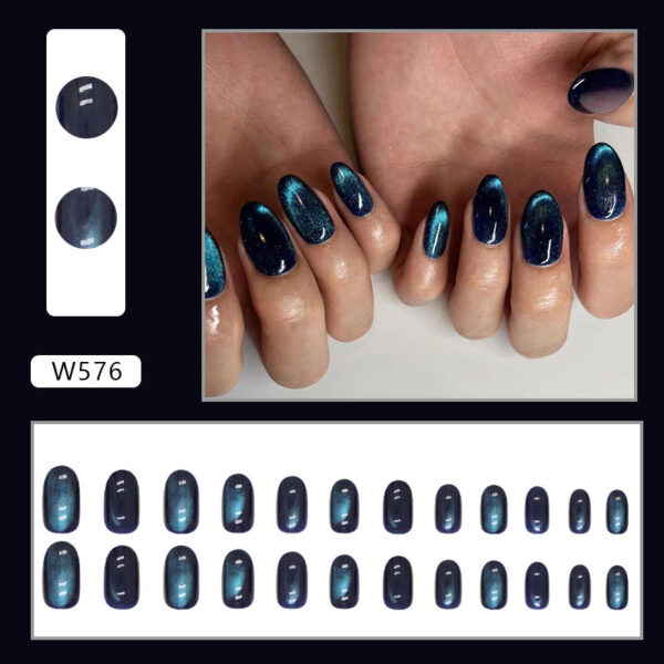 Wholesale Deep Cat Eye Oval Round Nail Stickers