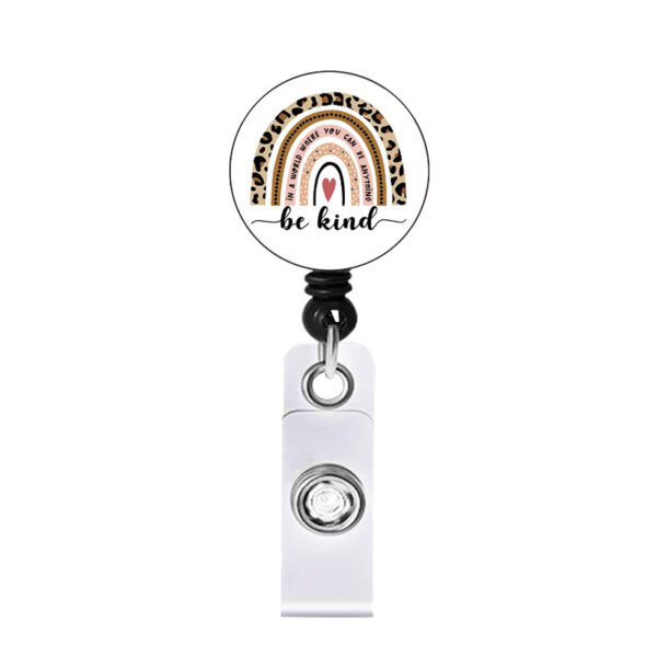 O1CN01yvf7gz1DSyG83StOR_971130216-0-cib Wholesale Badge Reels Acrylic Rainbow Mental Health Retractable Keychain